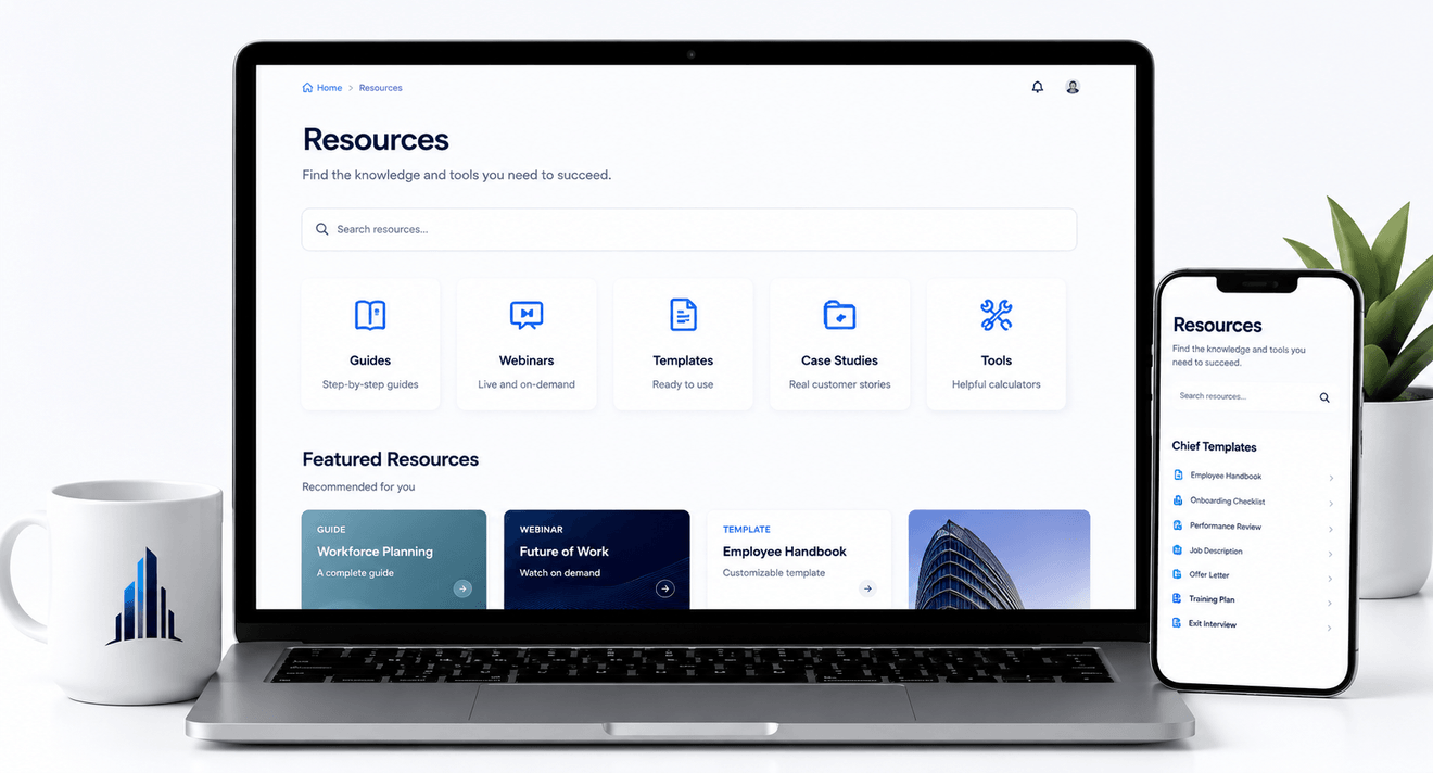 Real Towers resource library on laptop and mobile